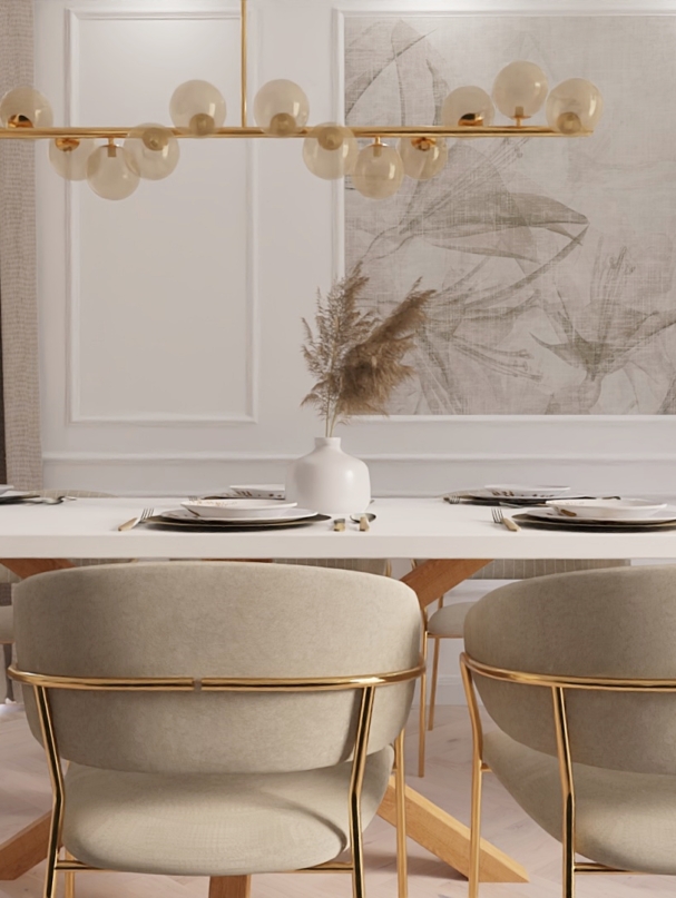 jadalnia modern classic-projektant wnętrz pomorskie