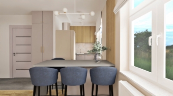 salon z aneksem kuchennym