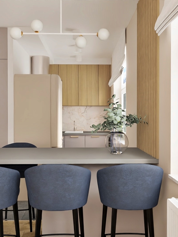 salon z aneksem kuchennym